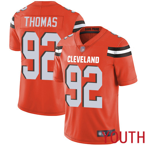 Cleveland Browns Chad Thomas Youth Orange Limited Jersey #92 NFL Football Alternate Vapor Untouchable